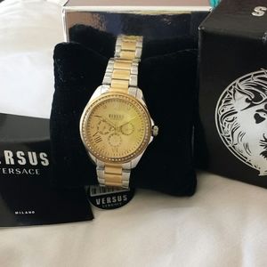 NWT Versace Versus Ladies Watch Swarovski Dial